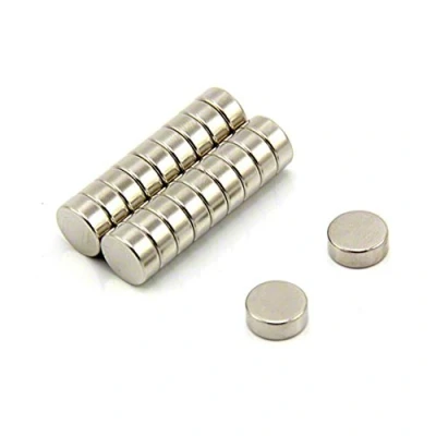 Afbeelding van N42 neodymium magneet voor kunst, handwerk, modelproductie, 10 mm dia x 4 dik, 2,3 kg, 20 stuks