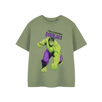 Afbeelding van Marvel T shirt voor jongens met print kinderen korte mouwen Comics Superhelden films cadeau en jongeren, The Hulk