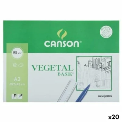 Afbeelding van Plantaardig papier Canson A3 12 Lakens (20 Stuks)