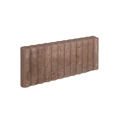 Afbeelding van 10 stuks! Mini palissadeband bruin 6x25x50 cm Gardenlux