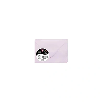Afbeelding van Clairefontaine 5860C verpakking met 20 enveloppen, rubber bekleed, formaat 7,5 x 10 cm 120 g/m², lila, uitnodiging voor evenementen en overeenkomsten, stuifmeel serie, glad premium papier