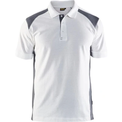 Afbeelding van Blaklader Poloshirt piqué 3324 1050 Medium Grijs/Zwart XL