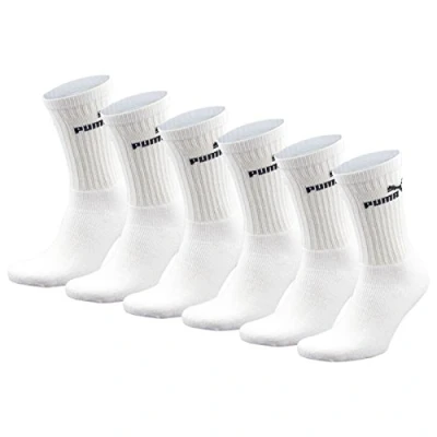 Afbeelding van Puma unisex crew tennissokken, sportsokken voor dames en heren, 6 paar