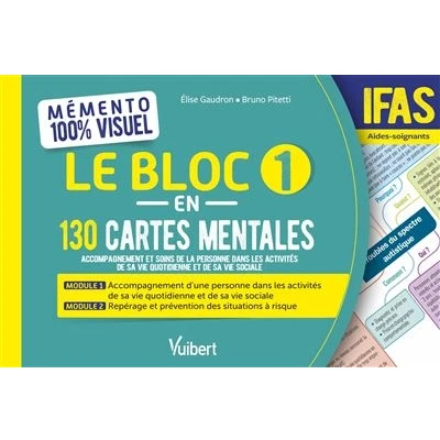 Image de Mémento 100% visuel Le Bloc 1 en 130 cartes mentales IFAS