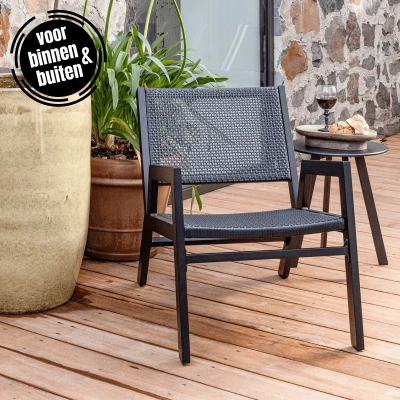 Afbeelding van Pem fauteuil met armleuning zwart