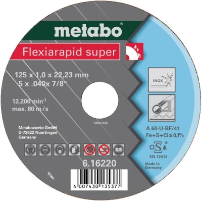 Afbeelding van Metabo 616218000 Doorslijpschijf recht 25 stuk(s)