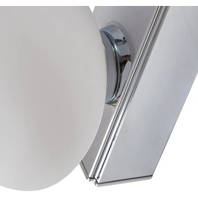Afbeelding van Lucande LED badkamer wandlamp Myrra, chroom, glas, 60 cm, IP44