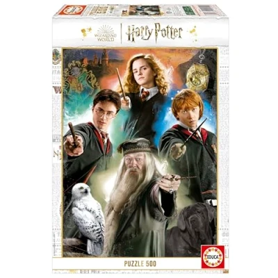 Afbeelding van Educa Harry Potter 500 delige puzzel voor volwassenen. Afmetingen: 34 x 48 cm. Inclusief Fix puzzelstaart. Vanaf 11 jaar (19914)