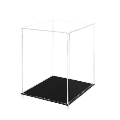Afbeelding van TSKDKIT Transparante acryl vitrine 20 x 25 cm voor verzamelobjecten, opbergdoos figuren, speelgoed, handwerk, souvenirs, sieraden