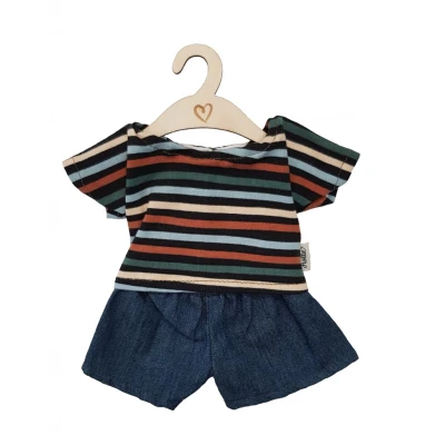 Afbeelding van Hollie poppenkleding broek en shirt stripes 34 cm