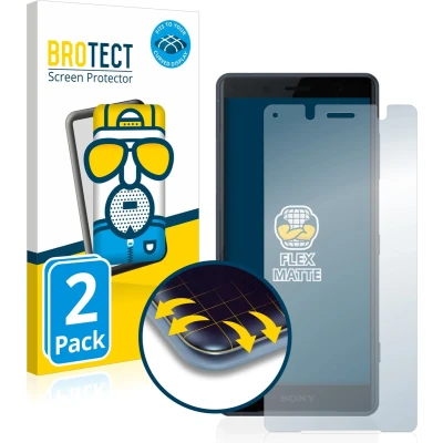 Afbeelding van BROTECT Screenprotector voor Sony Xperia XZ2 Compact Folie Beschermfolie matte volledig dekking (2 Stuks)