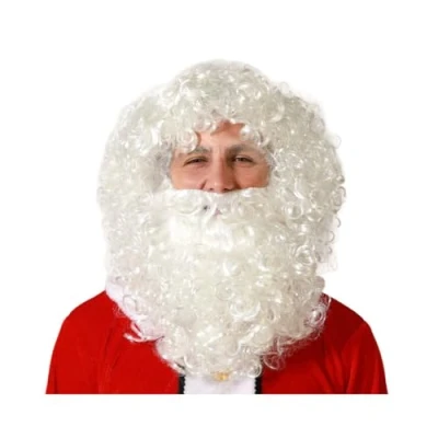 Afbeelding van Pruik Kerstman Wit Baard