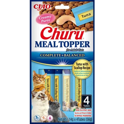 Afbeelding van Ciao Churu Meal Topper kat Tonijn met Sint Jakobsschelp
