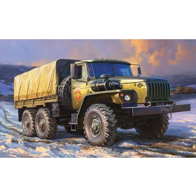 Afbeelding van Zvezda Ural 4320 Truck (Zve3654) modelbouwsets, hobbybouwspeelgoed voor kinderen, modelverf en accessoires