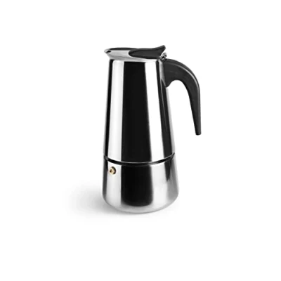 Afbeelding van Ibili Moka espressomachine, 6 kopjes, 280 ml, roestvrij staal, compatibel met inductiekookplaten