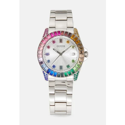 Afbeelding van Guess Opaline Horloge silvercoloured, Dames, Maat: One Size, Silver coloured