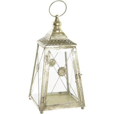 Afbeelding van Lykta DKD Home Decor Kristal Gouden Metaal (18 x 18 36 cm)