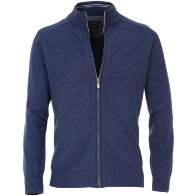 Afbeelding van Casa Moda vest heren donkerblauw effen