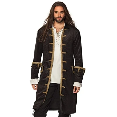 Afbeelding van Boland Piratenjas Heren Polyester Zwart/Goud Maat 52