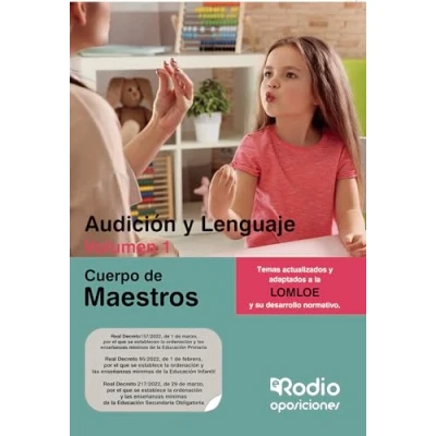 Afbeelding van Cuerpo de Maestros. Audición y Lenguaje. Volumen 1. LOMLOE