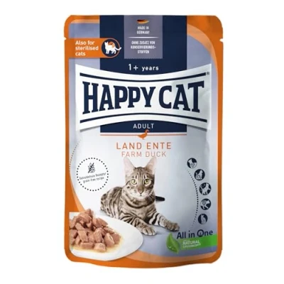 Afbeelding van Happy Cat Culinaire Zak 20x85g Land Eend