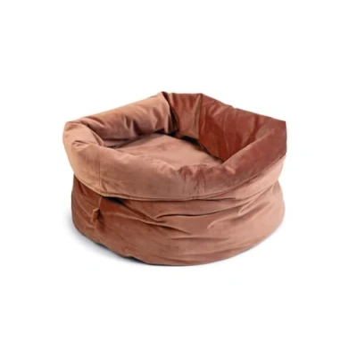 Afbeelding van Kattenmand Fluco fluweel roze 45x45x35 cm