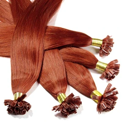 Afbeelding van Hair2Heart 50 stuks 0,5 g 61 cm kleur #130 diep koperblond, steil