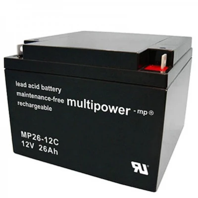 Afbeelding van Multipower MP26 12C accukabel PB 12Volt 26Ah Cyclus, cyclusbestendig