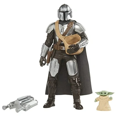 Afbeelding van Star Wars Galactic Action The Mandalorian &amp; Grogu, interactieve elektronische figuren, 30 cm, speelgoed, vanaf 4 jaar, Franse versie