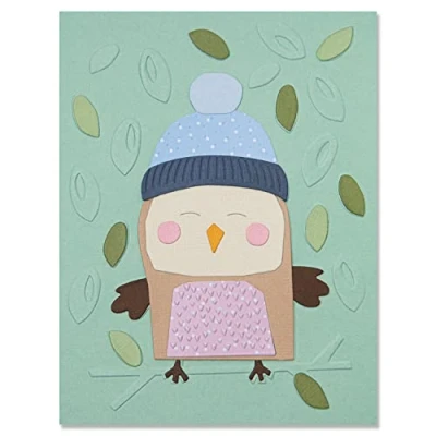 Afbeelding van Sizzix Impresslits Embossing Folder Cozy Owl 665966 Jennifer Ogborn (08 22)