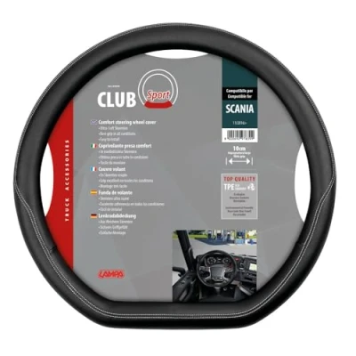 Afbeelding van lampa Club Sport Op maat gemaakte Skeentex stuurhoes, compatibel met Scania G/P/R/S serie 7 (11/2016&gt;)