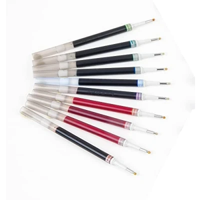 Image de Pentel LR7 Pack Recharge EnerGel Encre Ultra Correctif Séchage instantané Pointe 0,7 mm Couleurs Assorties 27 Pièces