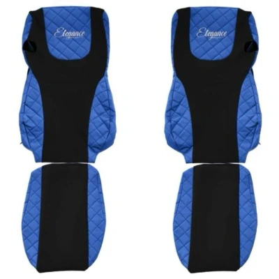 Afbeelding van F CORE Elegance FX07 BLUE Stoelhoes Blauw Met motief Kunstleer Voor