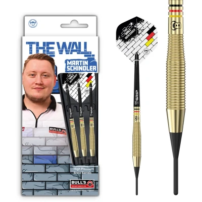 Afbeelding van BULL&#039;S Martin Schindler Naturel Brass Soft Tip Dartpijlen
