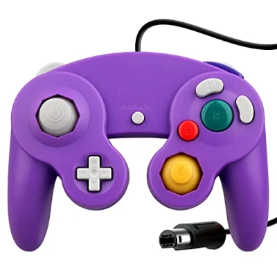 Afbeelding van OSTENT Wired Choc Classique Controller Gamepad Joystick Joypad Compatible pour Nintendo GameCube NGC Wii Console Jeux Vidéo Couleur Violet