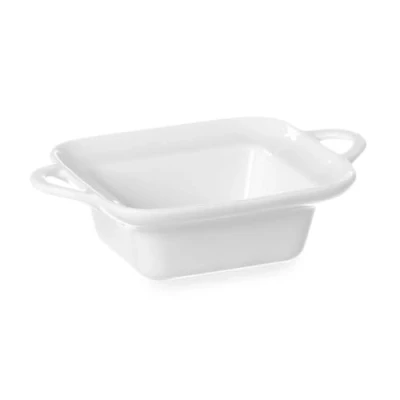 Afbeelding van Hendi Rechthoekige tapasschaal porselein 0,11L 160x101x45mm vaatwasser en ovenbestendig