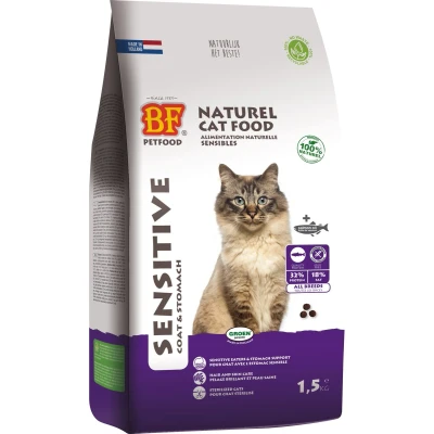 Afbeelding van 4x BF Petfood Kattenvoer Sensitive Graanvrij 1,5 kg