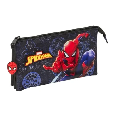 Afbeelding van SAFTA Pennendoos drievoudig Spider Man &quot;Attack&quot;