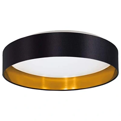 Afbeelding van EGLO Maserlo 2 Plafondlamp LED Ø 38 cm Wit/Zwart/Goud
