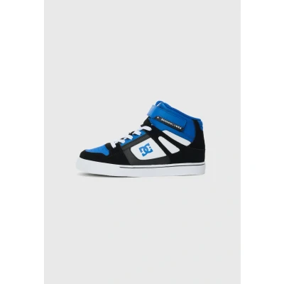 Afbeelding van Dc Shoes Garçon Pure High Top Elastic Basket, Gris Black Blue Wht, 38 EU