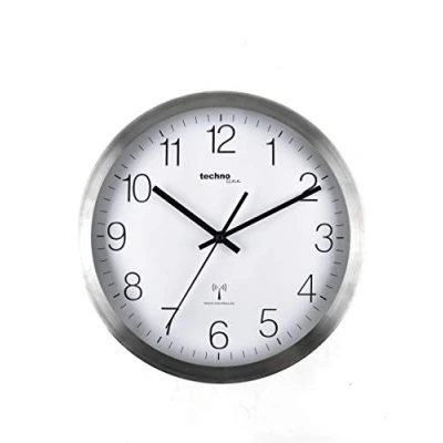 Afbeelding van Technoline WT8910 radiogestuurde wandklok, zilverkleurig, 30 cm