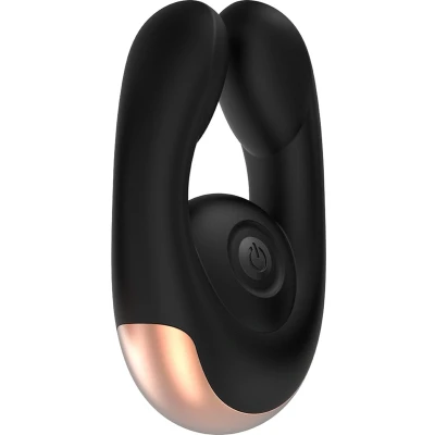 Afbeelding van Elegance Fancy Oplaadbare Clitoris Stimulator met 2 Motoren Zwart