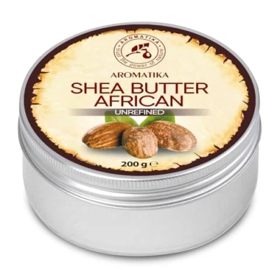 Afbeelding van Shea Boter, 200 g (koudgeperst), 100% puur natuurlijke lichaamsboter, rijk aan mineralen en vitaminen voor intensieve huidverzorging, massage wellness cosmetica ontspanning anti aging gehydrateerd vochtinbrengend