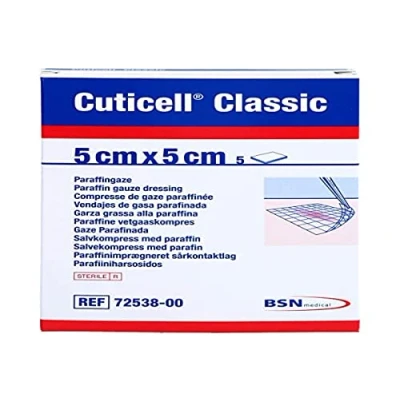 Afbeelding van BSN Medical Cuticell Classic Vetpleisters, steriel, 5 x cm, stuks