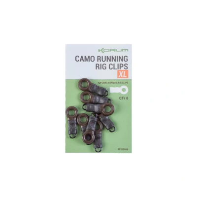 Afbeelding van Korum Camo Running Rig Clips (8 pcs) Maat : Xlarge