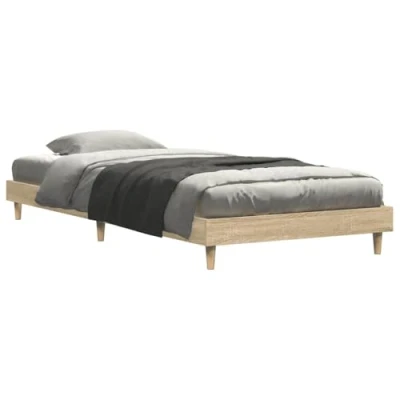 Image de vidaXL Cadre de lit sans matelas chêne sonoma 100x200 cm832056