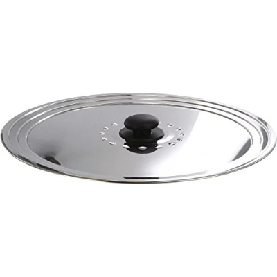 Afbeelding van Baumalu 342722 deksel met stoomgat, roestvrij staal, meerkleurig, Ø 32 cm, zilverkleurig