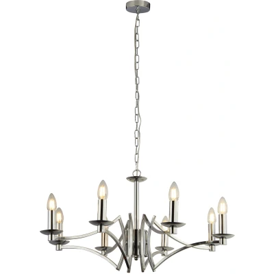 Afbeelding van Searchlight Ascot Luster Ø 72 X 150 Cm Chroom