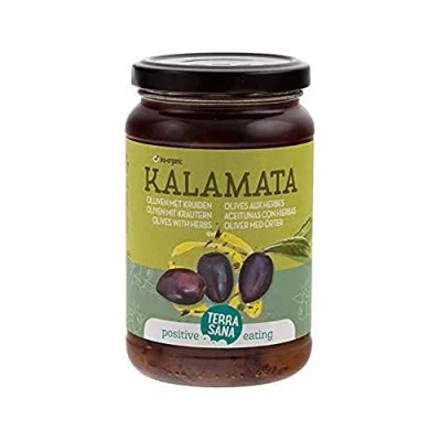 Afbeelding van Terrasana Kalamata olijven met kruiden bio 345 gram