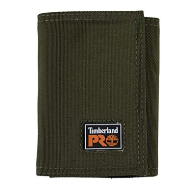 Afbeelding van Timberland PRO DP0033/34 34 OS portemonnee van Cordura nylon met 3 kleppen ID venster voor heren, olijfgroen (groen)